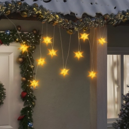 Lámpara de Navidad 10 LEDs amarillo 10 cm