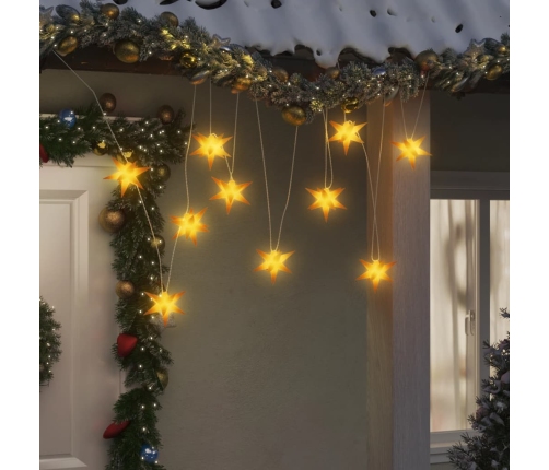 Lámpara de Navidad 10 LEDs amarillo 10 cm