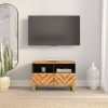 vidaXL Mueble de TV madera de mango marrón negro 70x33,5x46 cm