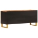 Mueble de TV madera maciza mango marrón y negro 105x33,5x46 cm