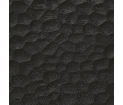 Mesita de noche de madera maciza de mango negra 40x33x46 cm