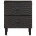 Mesitas de noche 2 uds madera maciza de mango negro 40x33x46 cm