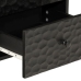 Mesitas de noche 2 uds madera maciza de mango negro 40x33x46 cm