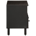 Mueble de TV madera maciza de mango negro 70x33x46 cm