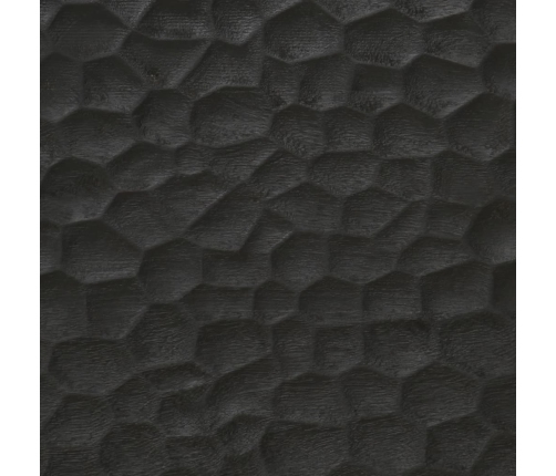 Mesita de noche madera maciza de mango negra 50x33x60 cm