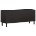 Mueble de TV madera maciza de mango negro 105x33x46 cm