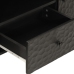 Mueble de TV madera maciza de mango negro 105x33x46 cm