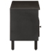 Mueble de TV madera maciza de mango negro 100x33x46 cm