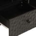 Mueble de TV madera maciza de mango negro 100x33x46 cm