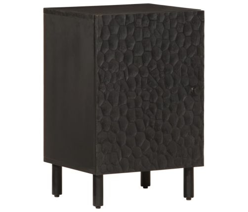 Mueble de baño de madera maciza de mango negro 38x33x58 cm