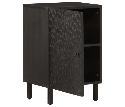 Mueble de baño de madera maciza de mango negro 38x33x58 cm