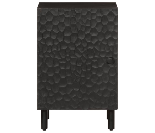 Mueble de baño de madera maciza de mango negro 38x33x58 cm