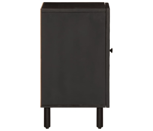 Mueble de baño de madera maciza de mango negro 38x33x58 cm