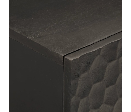 Mueble de baño de madera maciza de mango negro 38x33x58 cm