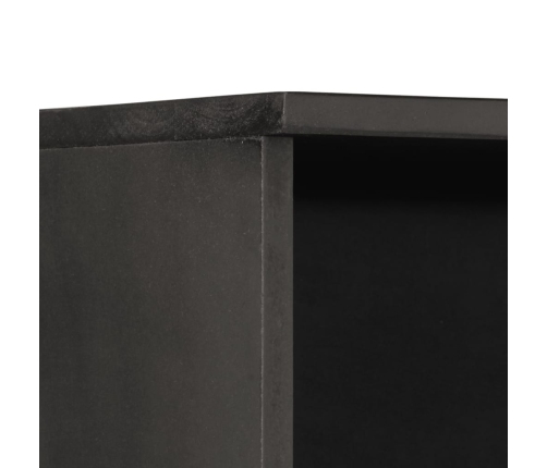 Mueble de baño de madera maciza de mango negro 38x33x160 cm