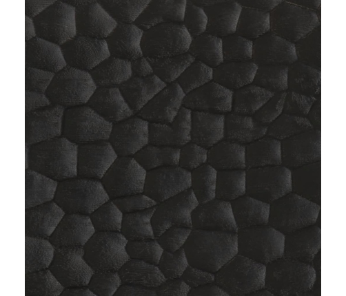 Aparador madera maciza de mango negro 40x33x75 cm