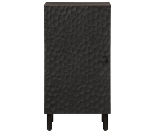 Aparador madera maciza de mango negro 40x33x75 cm