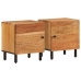 Mesitas de noche 2 uds madera maciza de acacia 40x33x46 cm