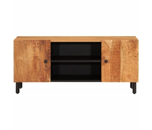 Mueble de TV madera maciza de acacia 105x33x46 cm