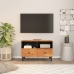 Mueble de TV madera maciza de acacia 70x33x46 cm