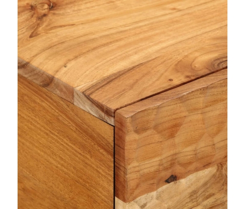 Mesa de centro madera maciza de acacia 80x50x40 cm