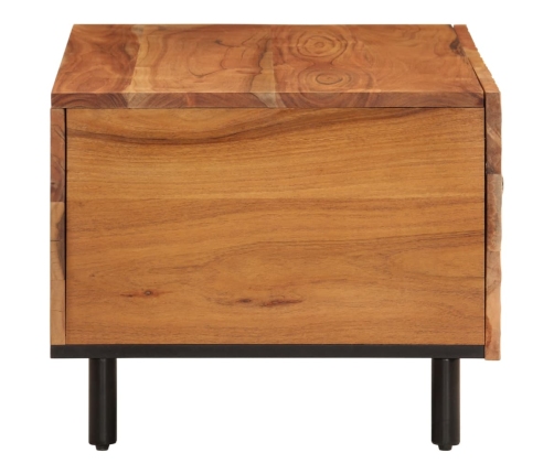 Mesa de centro madera maciza de acacia 80x50x40 cm