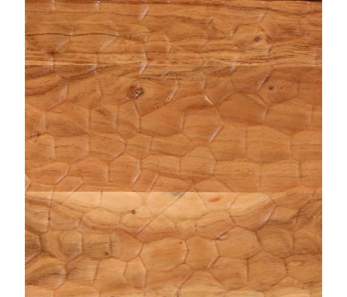 Mesita de noche de madera maciza de acacia 40x33x46 cm