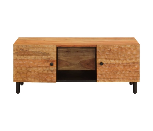 Mesa de centro madera maciza de acacia 100x54x40 cm