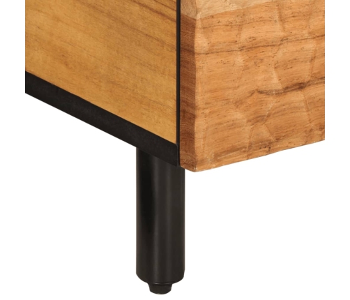 Mesa de centro madera maciza de acacia 80x54x40 cm