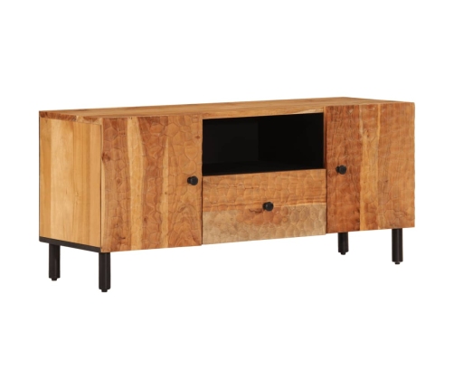 Mueble de TV madera maciza de acacia 105x33x46 cm