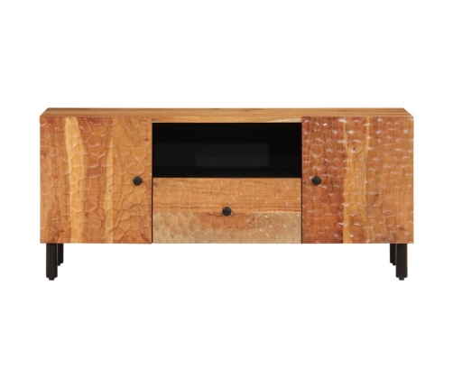 Mueble de TV madera maciza de acacia 105x33x46 cm