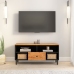 Mueble de TV madera maciza de acacia 100x33x46 cm