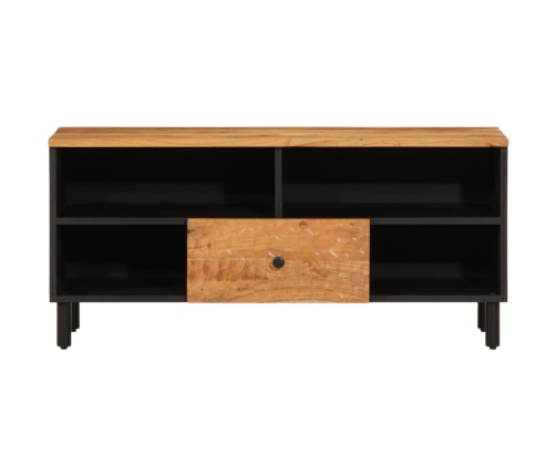 Mueble de TV madera maciza de acacia 100x33x46 cm