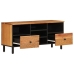 Mueble de TV madera maciza de acacia 100x33x46 cm