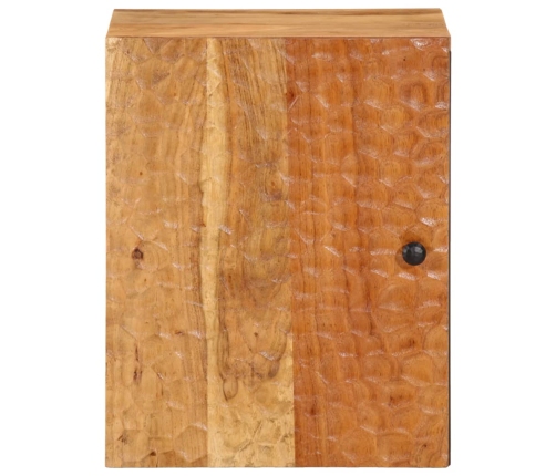 Armario de baño de pared madera maciza de acacia 38x33x48 cm