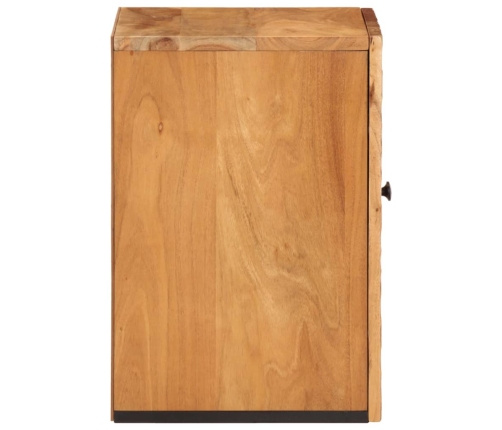 Armario de baño de pared madera maciza de acacia 38x33x48 cm