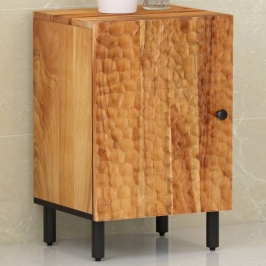 Mueble de baño madera maciza de acacia 38x33x58 cm