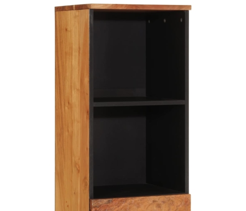 Mueble de baño madera maciza de acacia 38x33x160 cm