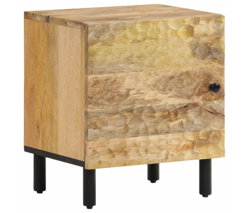 Mesita de noche de madera maciza de mango 40x33x46 cm