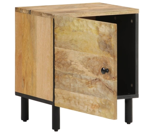 Mesita de noche de madera maciza de mango 40x33x46 cm