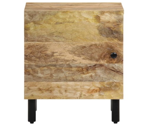 Mesita de noche de madera maciza de mango 40x33x46 cm