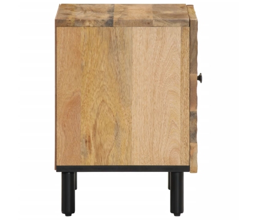 Mesita de noche de madera maciza de mango 40x33x46 cm