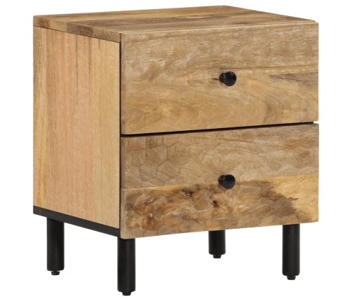 Mesita de noche de madera maciza de mango 40x33x46 cm