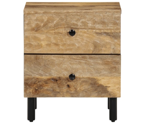 Mesita de noche de madera maciza de mango 40x33x46 cm