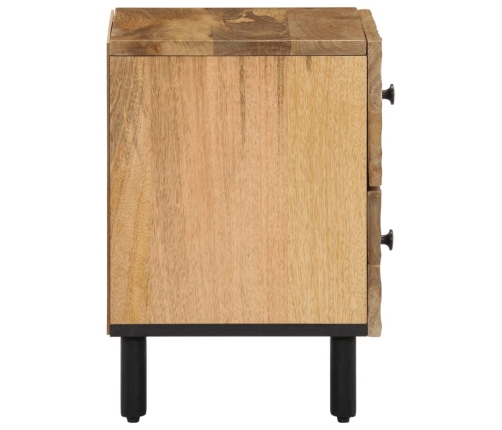 Mesita de noche de madera maciza de mango 40x33x46 cm