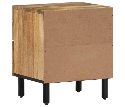 Mesitas de noche 2 uds madera maciza de mango 40x33x46 cm