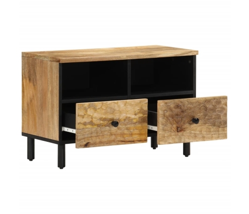 Mueble de TV madera maciza de mango 70x33x46 cm