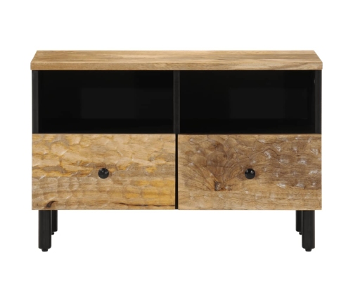 Mueble de TV madera maciza de mango 70x33x46 cm