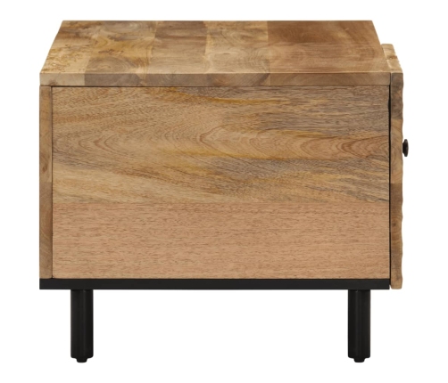 Mesa de centro de madera maciza de mango 80x50x40 cm