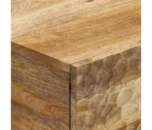 Mesa de centro de madera maciza de mango 80x50x40 cm